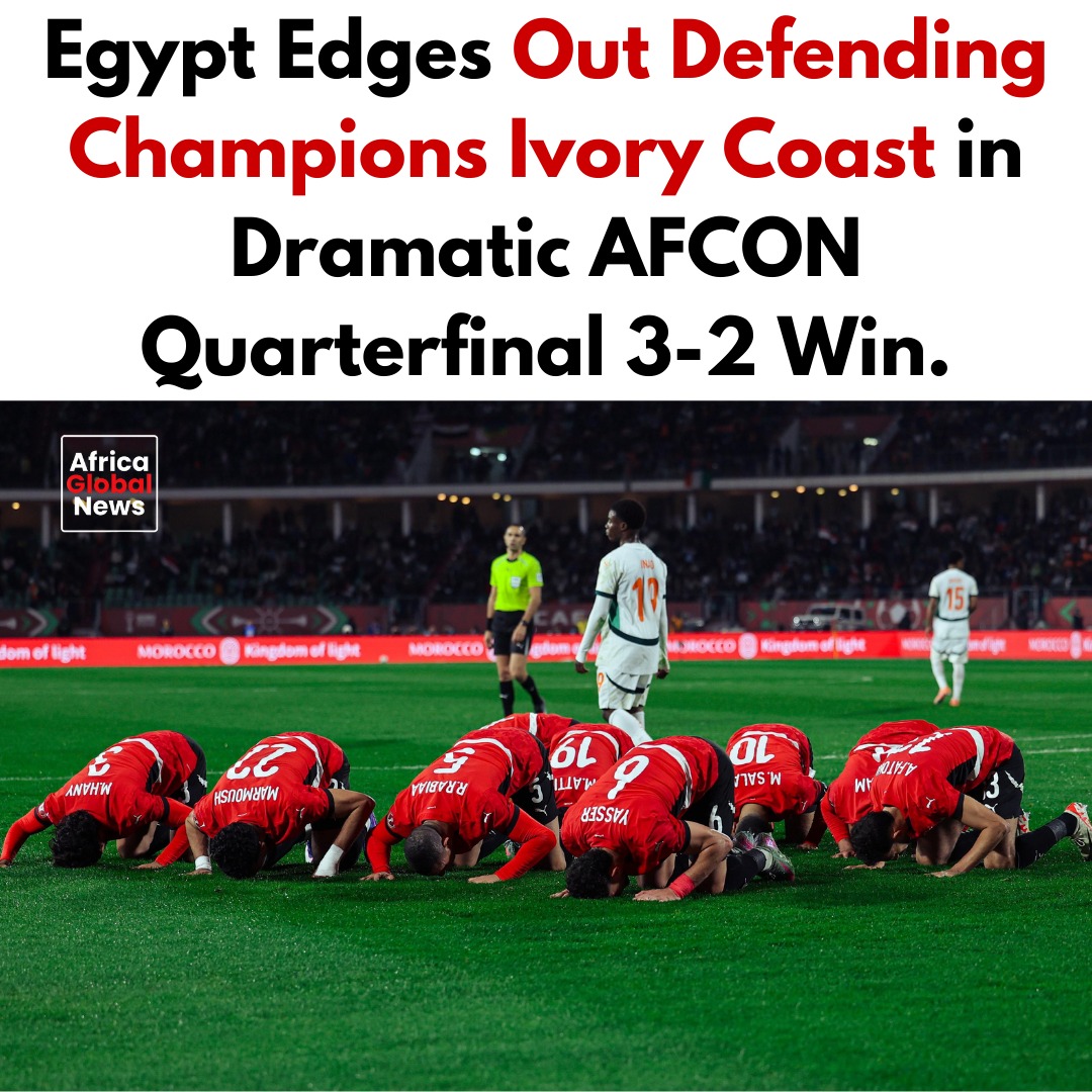 Egypt have knocked out AFCON defending champions Ivory Coast in a dramatic AFCON