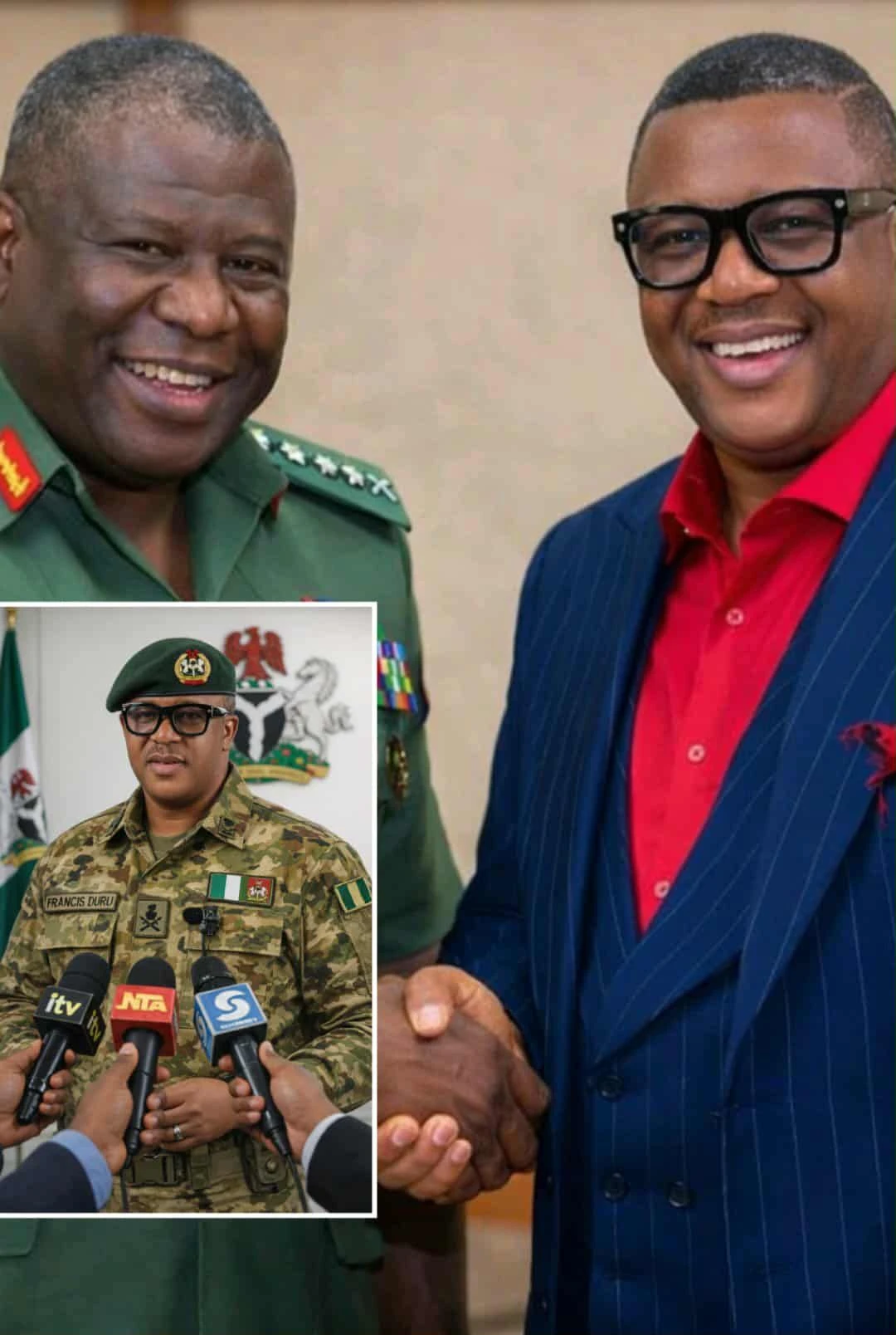 Just In: Nollywood star turn army general, Francis Duru was invited for question