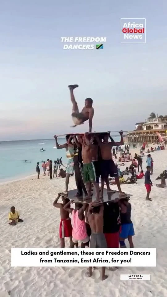 Ladies and gentlemen, meet the Freedom Dancers from Tanzania.