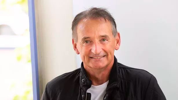 Pat Nevin being interviewed.