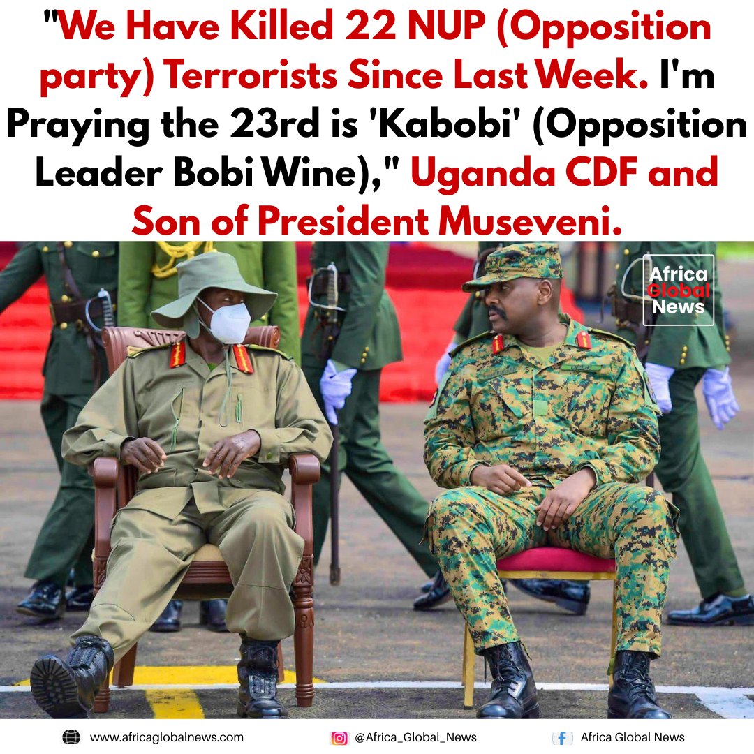 𝐔𝐠𝐚𝐧𝐝𝐚’𝐬 𝐂𝐡𝐢𝐞𝐟 𝐨𝐟 𝐃𝐞𝐟𝐞𝐧𝐜𝐞 𝐅𝐨𝐫𝐜𝐞𝐬, 𝐌𝐮𝐡𝐨𝐨𝐳𝐢 𝐊𝐚𝐢𝐧𝐞𝐫𝐮𝐠𝐚𝐛𝐚, 𝐠𝐨𝐞𝐬 𝐫𝐨𝐠𝐮𝐞!