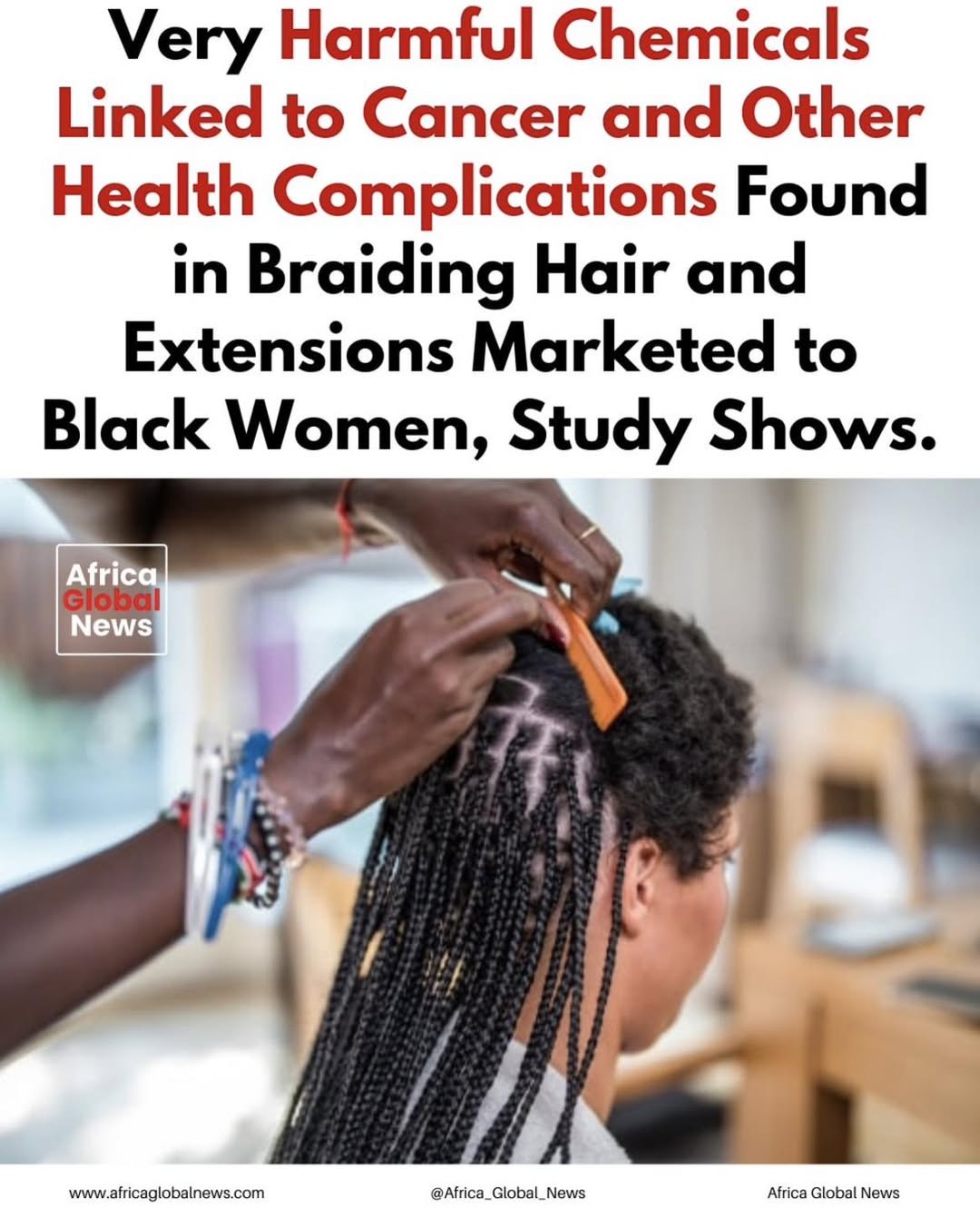 chemicals commonly associated with pipes, pesticides, and floor tiles are present in some wigs, braiding hair, and extensions - Research 1 A new study is raising alarm after finding that chemicals commonly associated wi