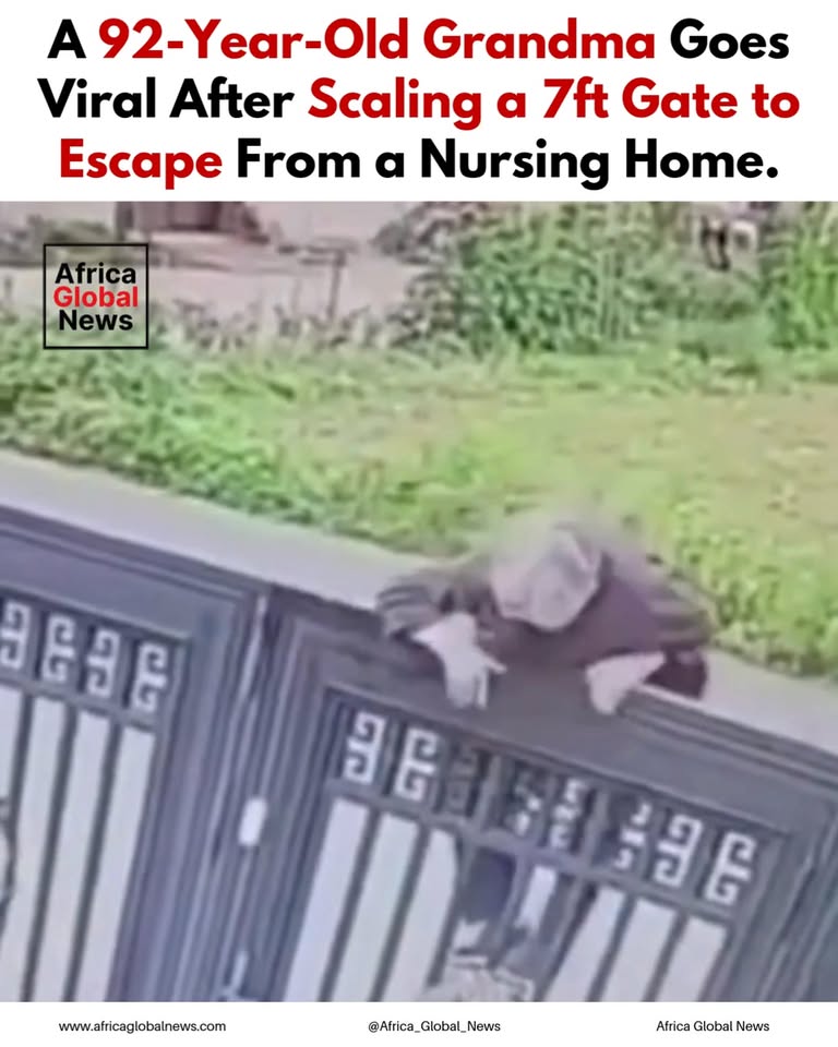 92-year-old woman escape from a nursing home in china 1 A video of a 92-year-old woman has gone viral in eastern China after security fo