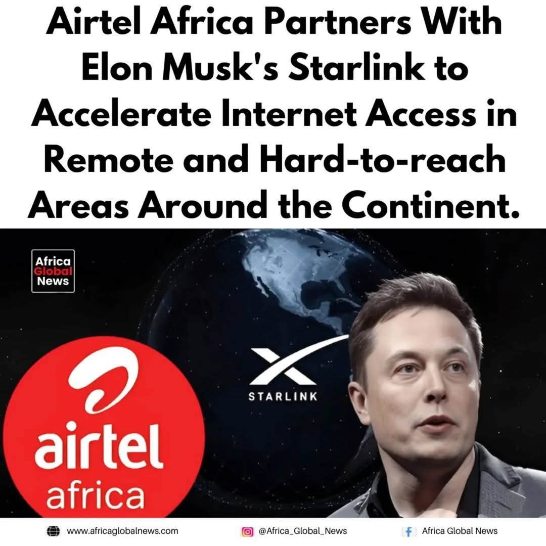 Airtel Africa has finalized a major partnership with Elon Musk’s Starlink to rol