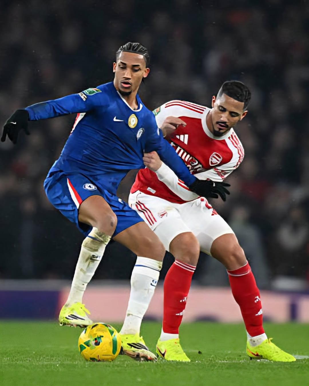 Chelsea’s Carabao Cup hopes are over after a 4–2 aggregate defeat to Arsenal.