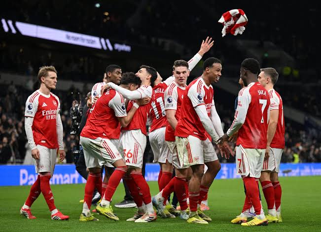 EPL: Eze double fires Arsenal past Spurs, boost title lead
