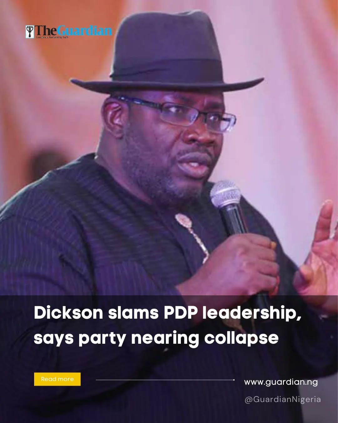 Former Bayelsa State governor and senator representing Bayelsa West, Seriake Dic