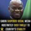 Gabon suspends social media indefinitely over thre@t to the country’s stability
