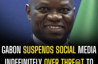 Gabon suspends social media indefinitely over thre@t to the country’s stability