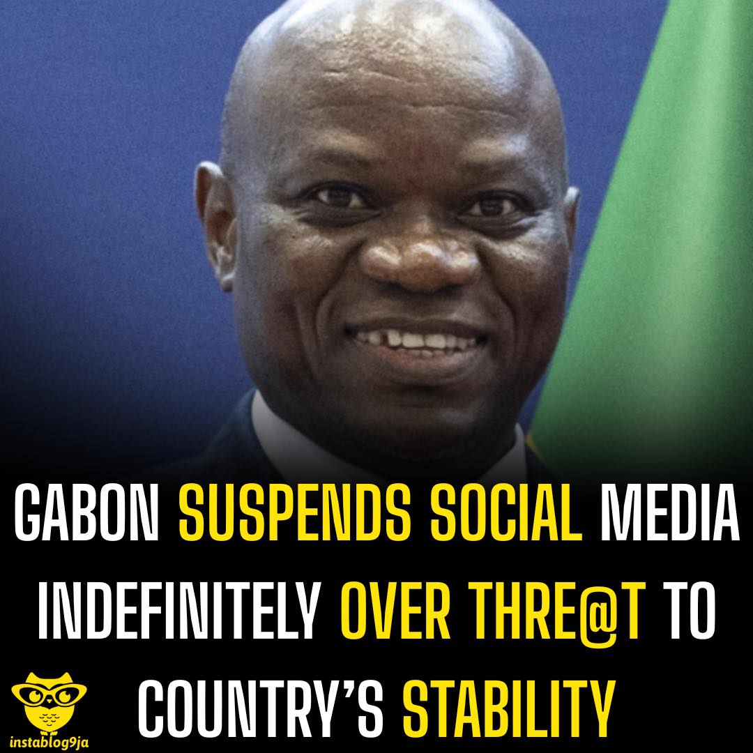 Gabon suspends social media indefinitely over threat to the country’s stability 1 Gabon suspends social media indefinitely over thre@t to the country’s stability