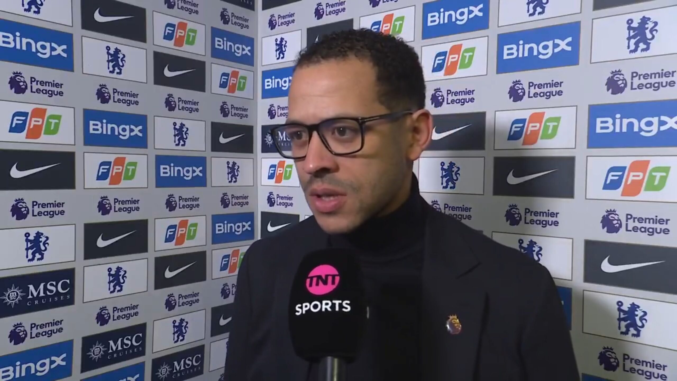 Liam Rosenior speaks after Chelsea
