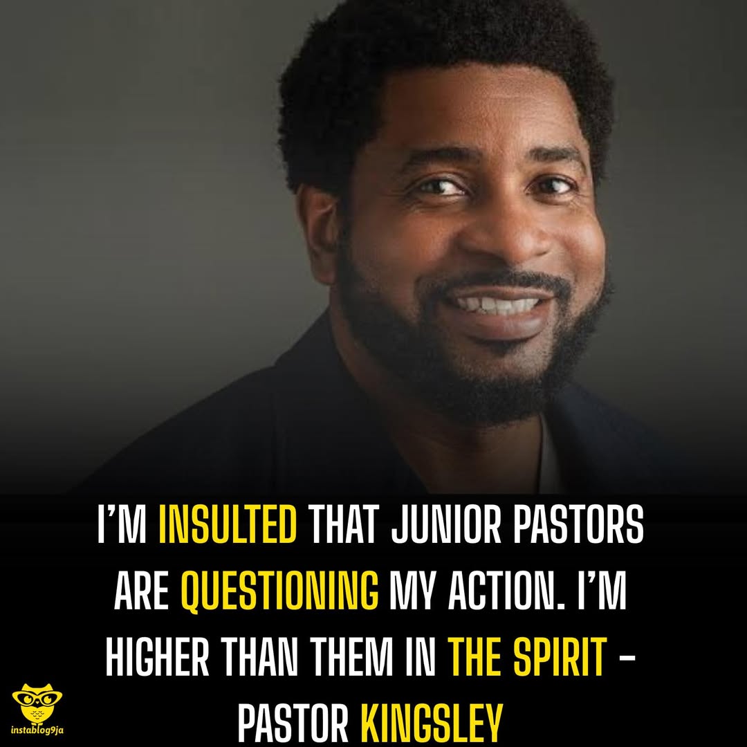 I’m insulted that junior pastors are questioning my action. I’m higher than them