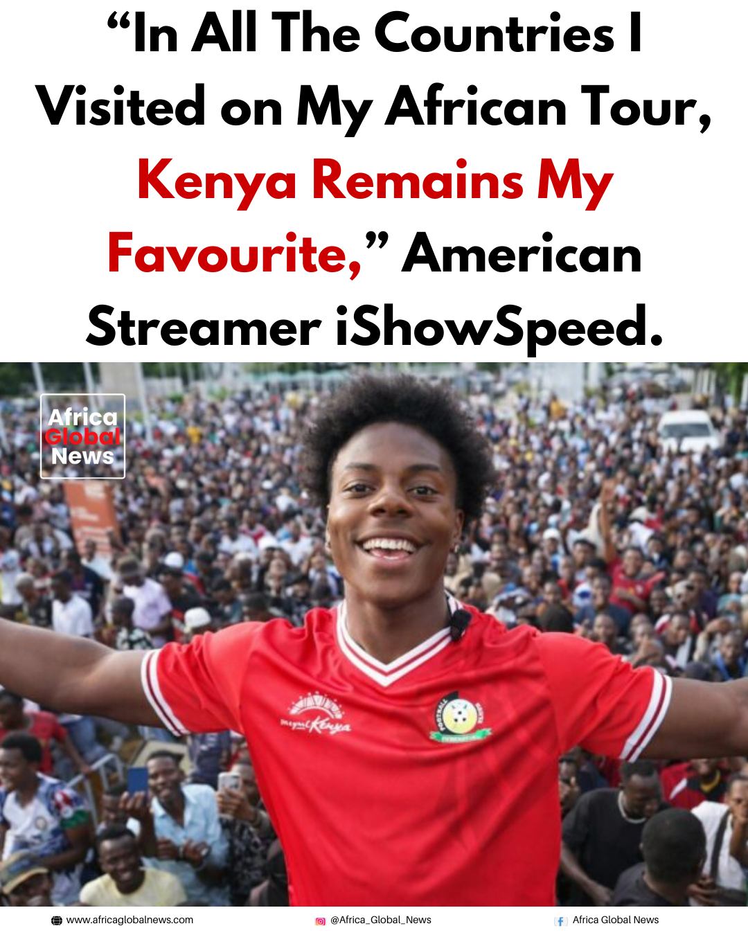 “In all the countries I visited on my African tour, Kenya remains my favourite.