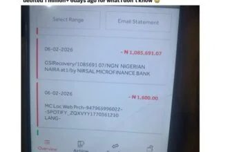 Logged into his Zenith Bank app thinking na normal day… only to see ₦1,085,691 d