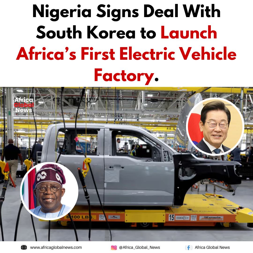 Nigeria has signed a deal with South Korea to establish Africa’s first electric vehicle manufacturing plant. 1 Nigeria has signed a deal with South Korea to establish Africa’s first electric