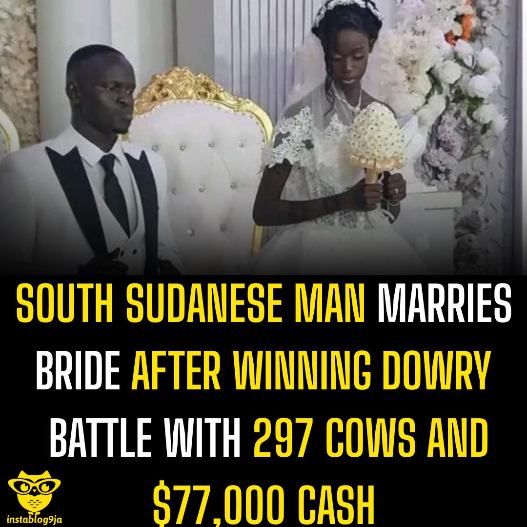 South Sudanese Man Marries Bride After Winning Dowry Battle With 297 Cows and $7