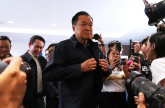 Thailand PM Anutin’s party leads snap election, rejects coalition bid