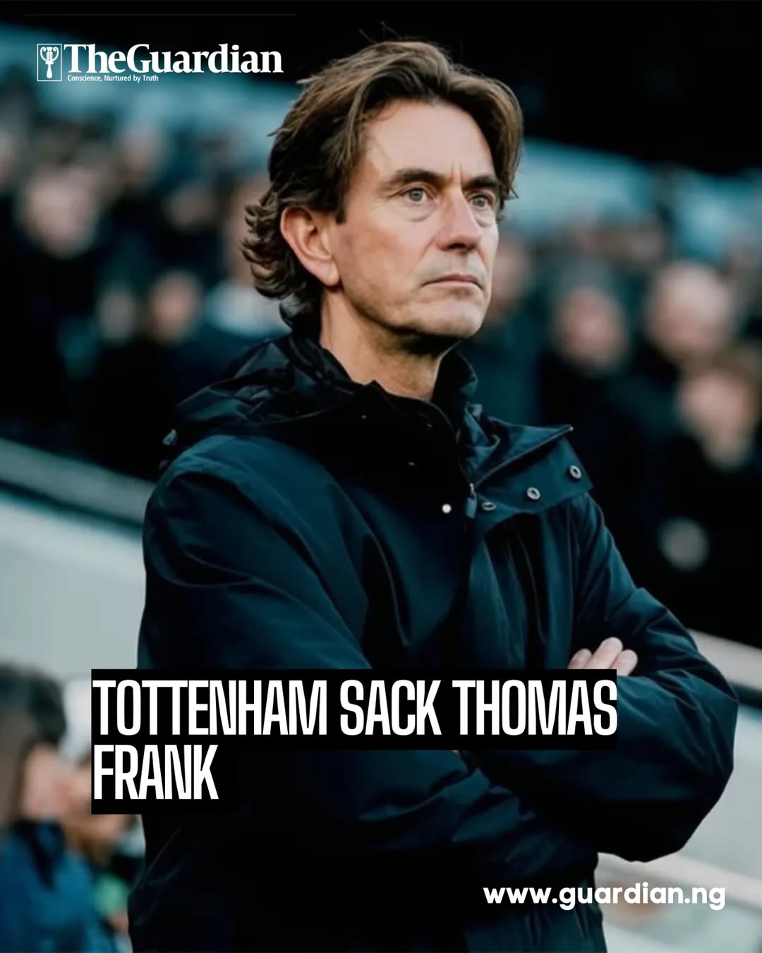 Tottenham Hotspur have sacked Thomas Frank as manager of the men’s team.