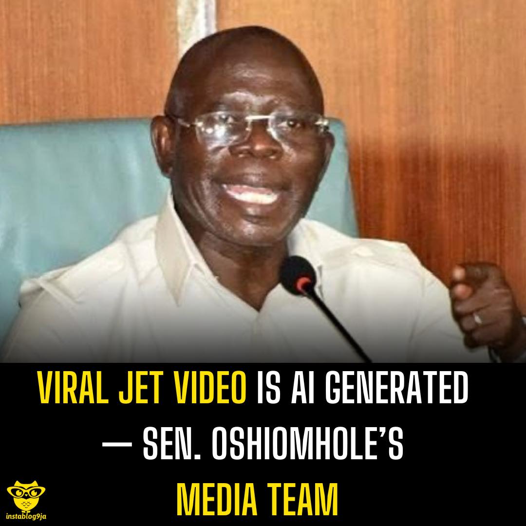 Viral Jet Video is AI Generated — Sen. Oshiomhole’s Media Team