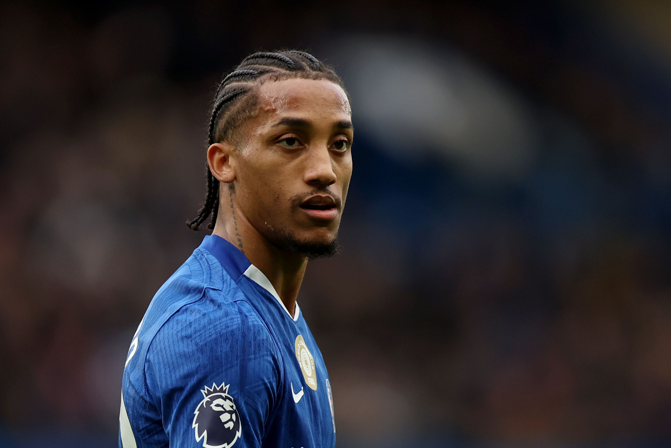 Joao Pedro looks on against Burnley.