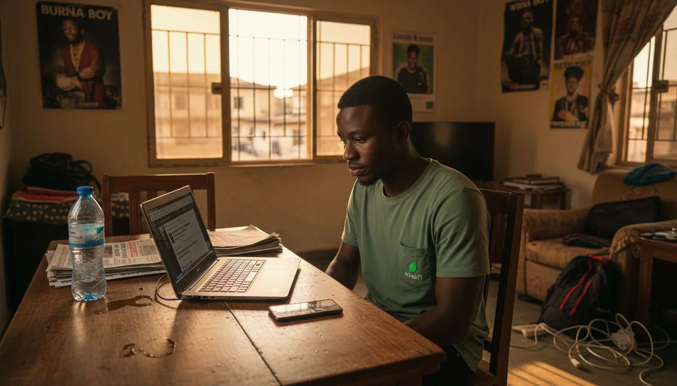 Guide to Trending Topics in Nigeria 2026: Engage 60% More 1 Young man tracking Nigeria trending topics