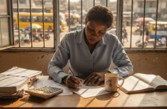 Nigerian business owner completing VAT paperwork