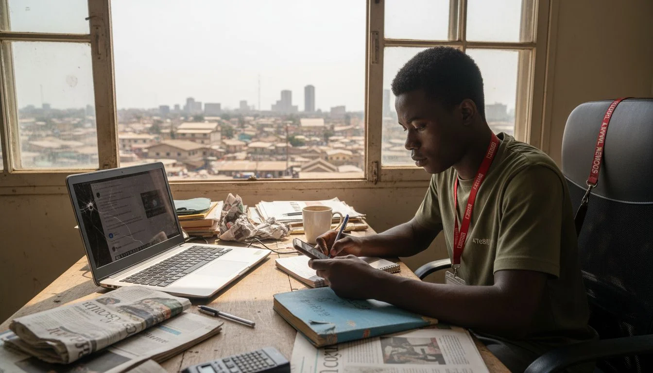 Journalist curating trending Nigerian news