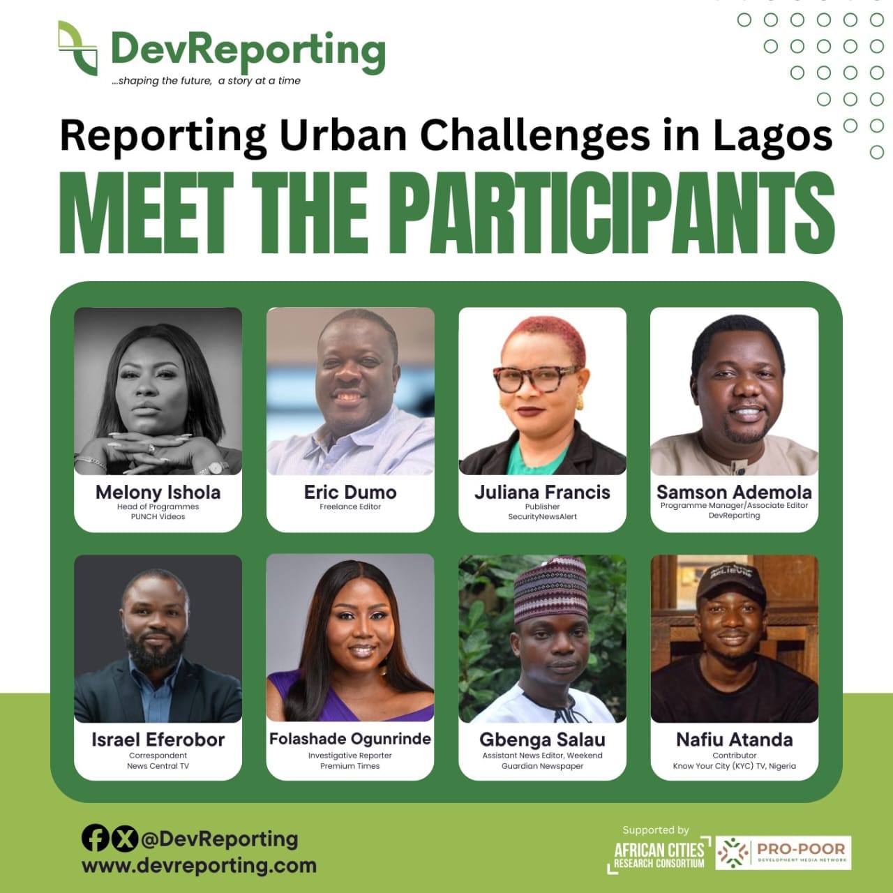 DevReporting, PDM-Network Select 8 Journalists For Urban Challenges Reporting Project In Lagos 1 Daily Trust- DevReporting, PDM-Network select 8 journalists for urban challenges reporting project in Lagos
