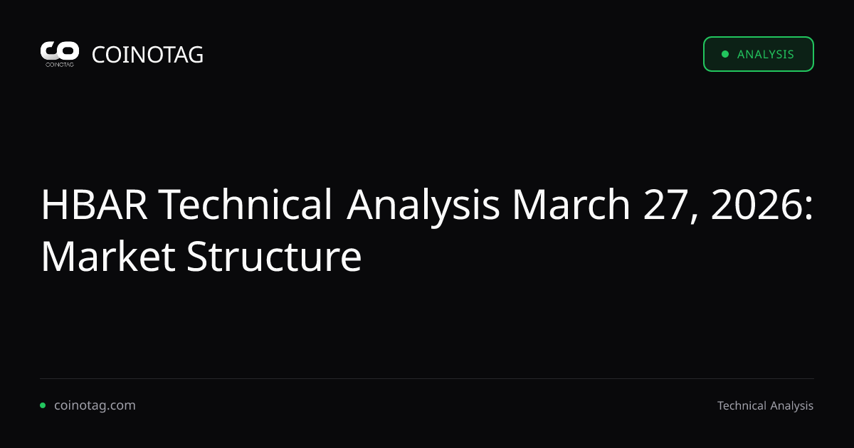 HBAR Technical Analysis Mar 27 1 HBAR Technical Analysis Mar 27
