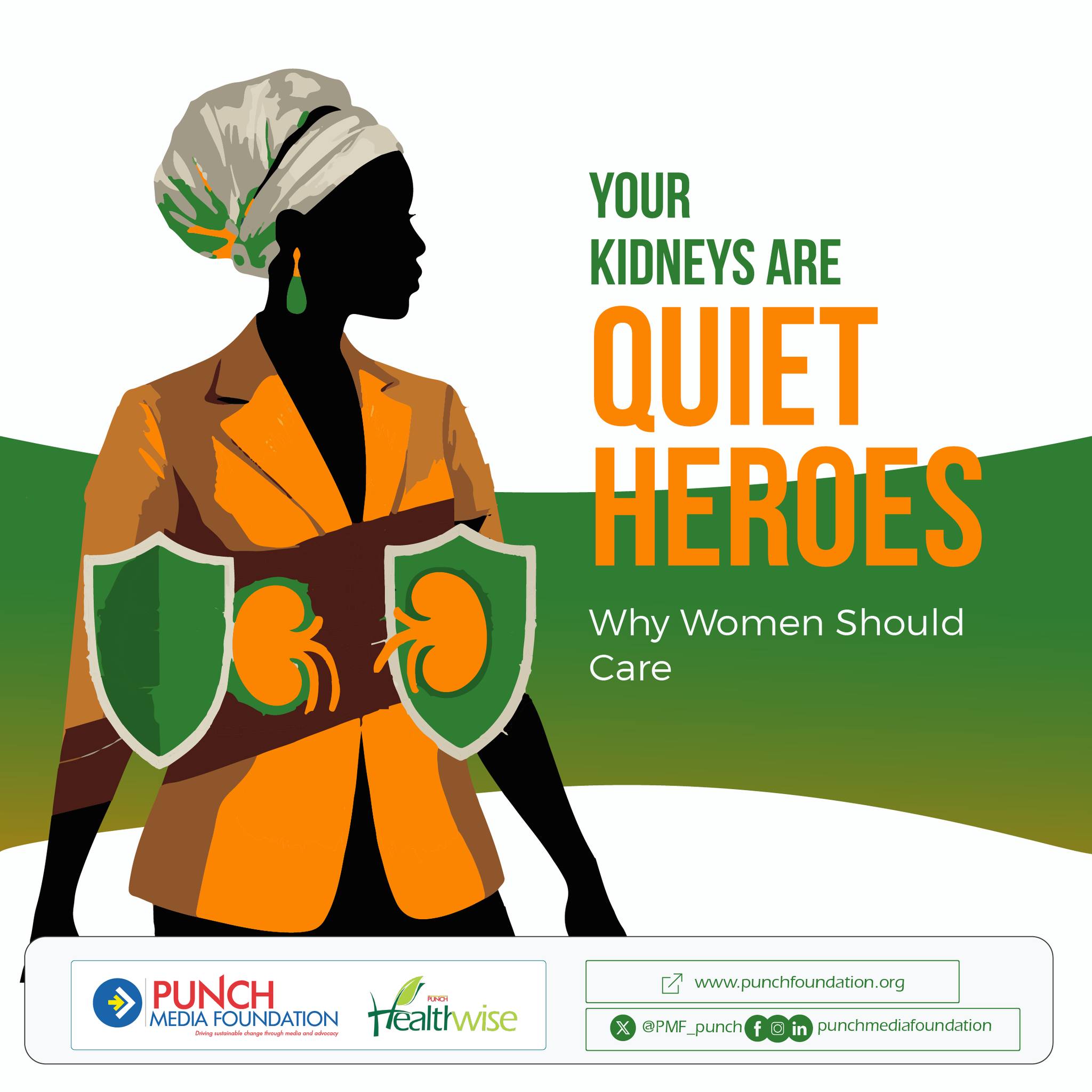 Kidneys don't shout when something is wrong, they suffer quietly.