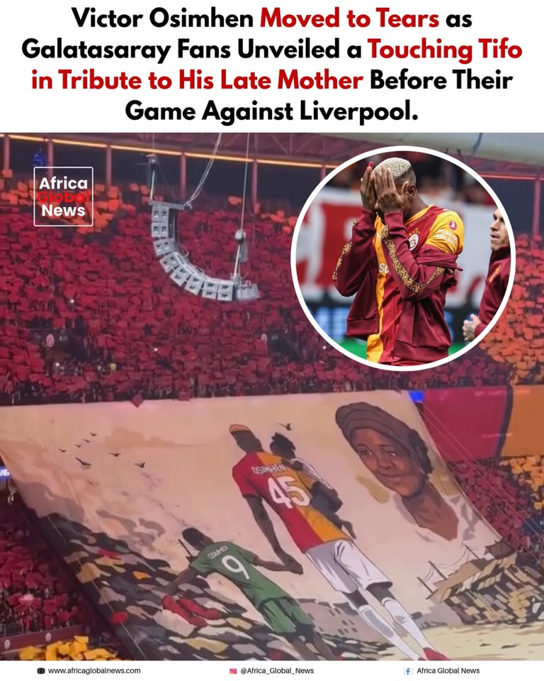 Nigerian striker Victor Osimhen was overcome with emotion after Galatasaray fans