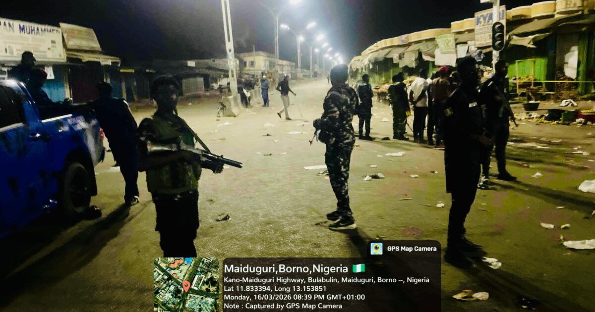 Police Secure Scenes of Maiduguri Bomb Explosions 1 Police Secure Scenes of Maiduguri Bomb Explosions