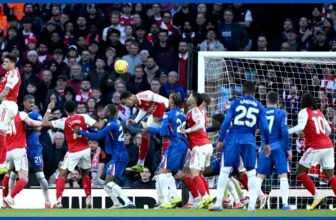 Chelsea score from a corner.