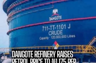 The Dangote Petroleum Refinery has raised the ex-depot price of Premium Motor Sp