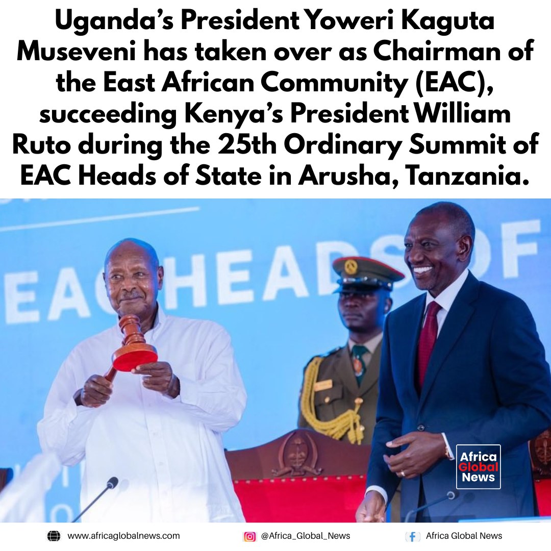Uganda’s President Yoweri Kaguta Museveni has taken over as Chairman of the East 1 Uganda’s President Yoweri Kaguta Museveni has taken over as Chairman of the East