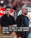 Wembley sets the stage for a heavyweight collision on Sunday as Arsenal and Manc