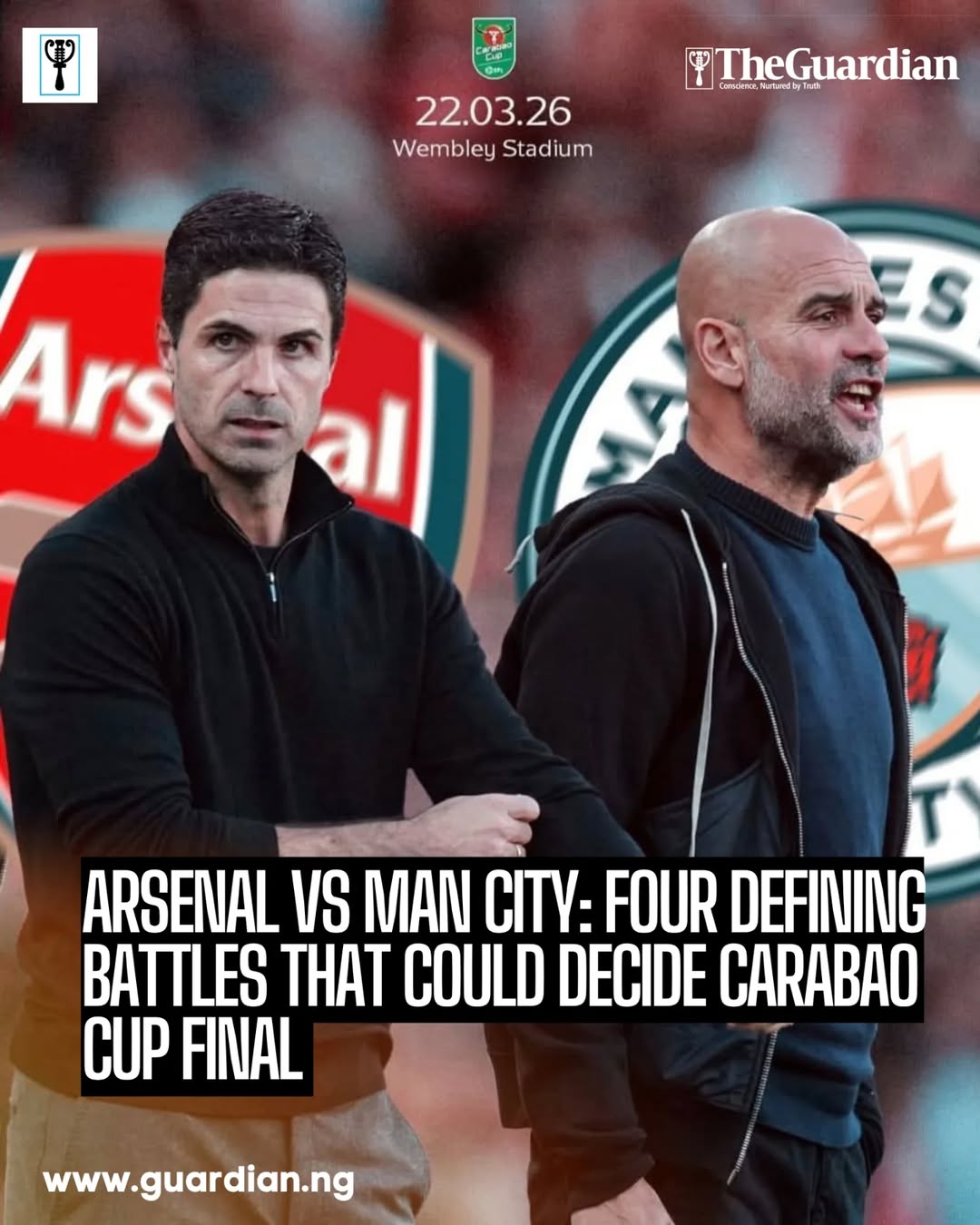 Wembley sets the stage for a heavyweight collision on Sunday as Arsenal and Manc 1 Wembley sets the stage for a heavyweight collision on Sunday as Arsenal and Manc