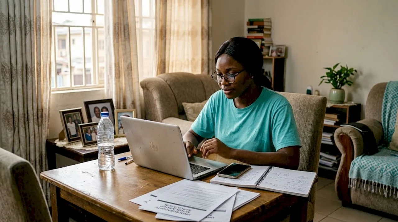 Top 5 education scholarships for Nigerians in 2026 1 Nigerian student applying for scholarship at home