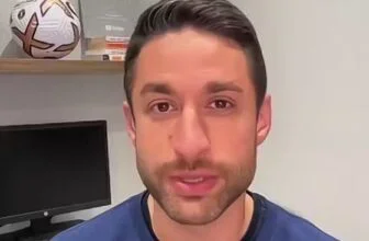 David Ornstein speaks on a webcam.