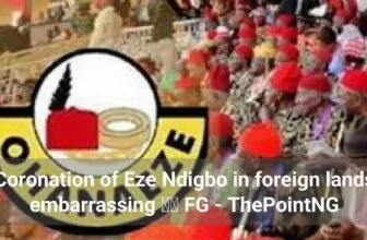 Coronation of Eze Ndigbo in foreign lands embarrassing – FG