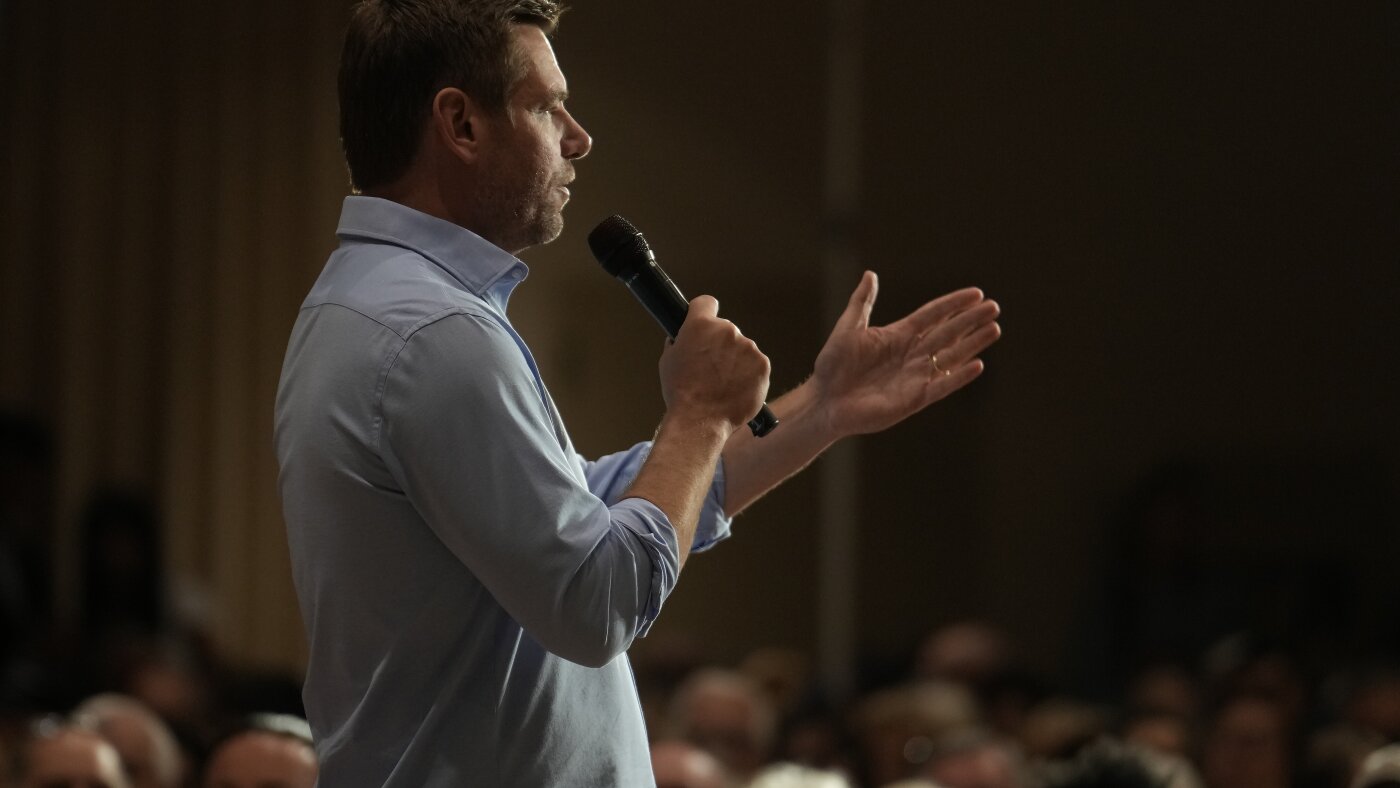 Fighting assault allegations, Eric Swalwell suspends his bid for California governor : NPR