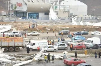 Heavy gridlock as storm wrecks Bus Terminal constructed by Wike months ago in Abuja