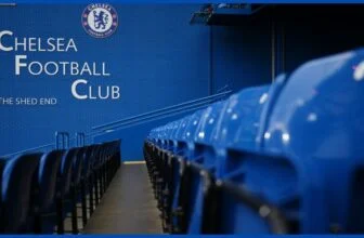 A view of the Shed at Stamford Bridge.