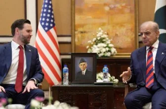 Vance participates in high-stakes talks with Iran as U.S. Navy ships cross the Strait of Hormuz