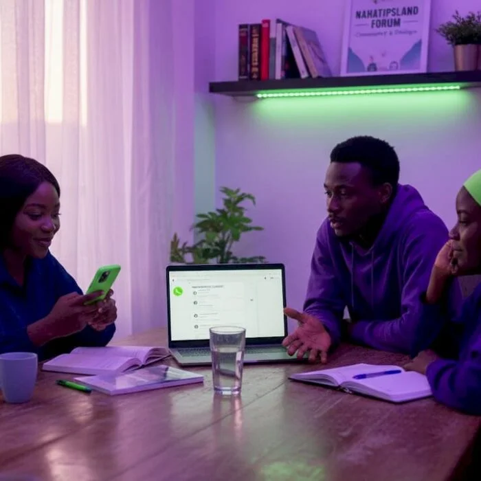 Nigerian group chats about digital community