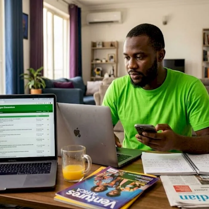 Man engaging in Nigerian forum discussion
