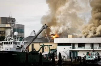 Fire breaks out in a lab building on a University of South Florida campus