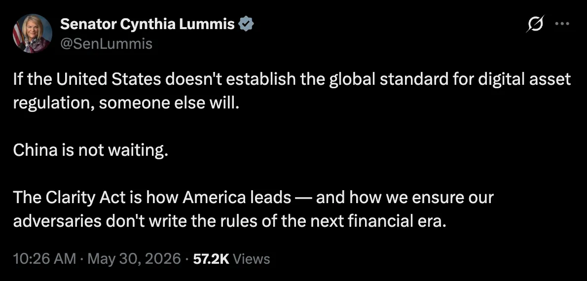 Senator Lummis on CLARITY Act