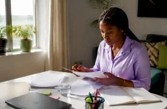 Nigerian creator editing content at desk