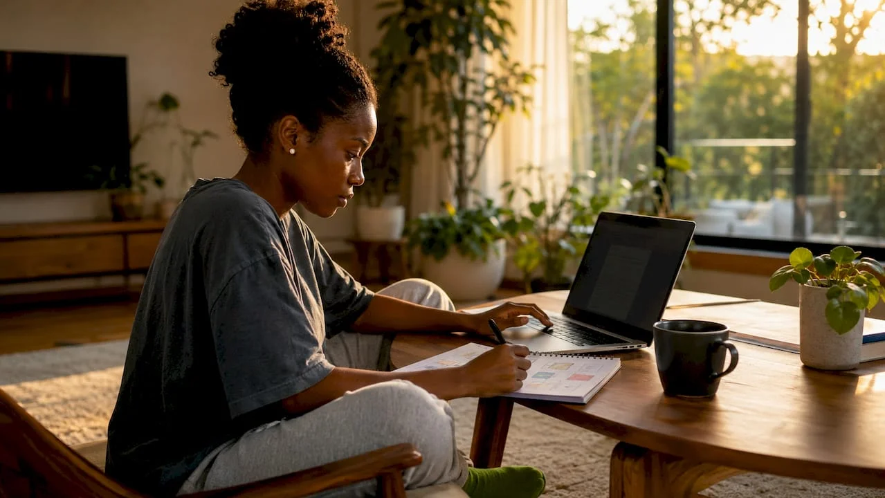 Advantages of E-Learning: Key Benefits Explained 1 Woman studying using tablet for e-learning